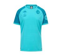 Kappa MOKIBA Pro Real Valladolid | Pantalones de Entrenamiento Que Combinan Comodidad y Rendimiento | Color: Turquoise Curacao/Blue Petrol Deportistas | L