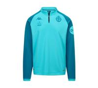 Kappa MUZIRA Pro Real Valladolid | Sudadera de Entrenamiento diseñada para ofrecer Comodidad y Rendimiento | Color: Turquoise Curacao/Blue Petrol | Ideal para Tus sesiones Deportivas | 14Y