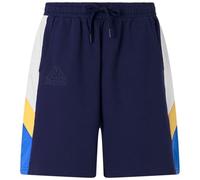 Kappa Padel Ferud Camiseta técnica cómoda y con estilo, Color White y Green Fluo y Blue Twilight, Talla L