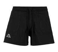 Kappa Pantalón Corto Deportivo cómodo y con Estilo, Mujer, Negro, Talla XS