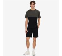 Kappa - Pantalones Cortos Deportivos, Hombre, Negro, algodón, Sportstyle, Logotipo Gnaco, Talla: L