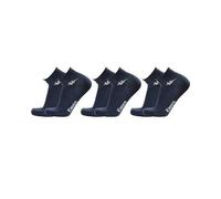 Kappa Paquete de 6 pares de calcetines cortos de tobillo unisex - art. K004 de algodón. Disponible en los colores blanco, negro, azul y gris, Azul marino., 39-41