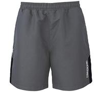 Kappa Passo Pantalón Corto Deportivo cómodo y con Estilo, Color Grey Smoke y Black, Talla 10Y