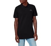 Kappa Peleot, Camiseta Deportiva para Hombre, Negro, L