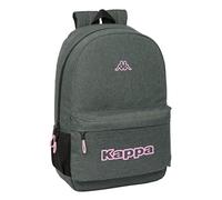 KAPPA SILVER PINK - Mochila Escolar Infantil, Ideal para Niños de Diferentes Edades, Cómoda y Versátil, Calidad y Resistencia, 30x14x46 cm, Color Gris Melange