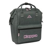 KAPPA SILVER PINK - Mochila Juvenil con Asas para Portátil hasta 13", para Portátil, Ideal para Jóvenes de Diferentes Edades, Cómoda y Versátil, Calidad y Resistencia, 27x19x40 cm, Color Gris Melange