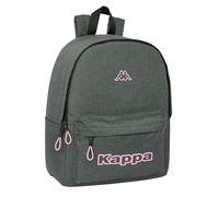 KAPPA SILVER PINK - Mochila para Portátil 14.1", Ideal para Jóvenes de Diferentes Edades, Cómoda y Versátil, Calidad y Resistencia, 31x16x40 cm, Color Gris Melange