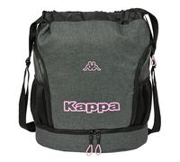 KAPPA SILVER PINK - Mochila Saco, Mochila, Ideal para Niños de Diferentes Edades, Cómoda y Versátil, Calidad y Resistencia, 34x15x43 cm, Color Gris Melange