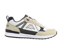 Kappa Sportleisure Homme ANTOR, Sneakers, White/Beige/Blue, 42, Men