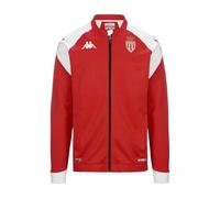 Kappa Sudadera Arun Pro 7 AS Monaco 23-24, Sudadera Oficial, Rojo/Gris, 12Y, Niño