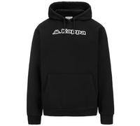 Kappa - Sudadera con Capucha, Hombre, Negro, algodón, Estilo Deportivo, Logotipo FOGGHIO, Talla: XS