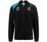 Kappa Sudadera con cremallera infantil Atriso BWT Alpine F1 Team Oficial Fórmula 1, Negro , 10 años