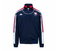 Kappa - Sudadera Regroove SM Caen 24/25 para niño, Azul oscuro, blanco, rojo, 6 años