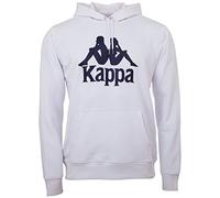 Kappa, Taino, Sudadera con Capucha para Hombre, Estilo Retro, Hombre, 705322, Blanco (001 White), XX-Large
