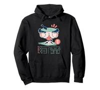 Kappa - un Yokai japonés Malvado Que Vive en Ríos Sudadera con Capucha, Unisex para Adultos, Negro, XXL
