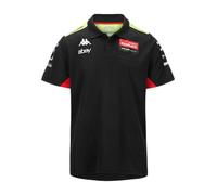 Kappa Vestido di Polo Acrazon Adulto Pertamina Enduro Moto GP Oficial Hombre Negro, Negro, 3XL