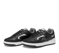 Kappa - Zapatillas Bajas para Hombre, Poliuretano, Fitness, Modelo: Logo Manis 2.0, Black Grey Lt, 46 EU