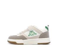 Kappa - Zapatillas de deporte blancas/grises/verdes para niño Manis, blanco, 32 EU