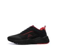 Kappa - Zapatillas negras/rojas para niño con logo Safir 2s, Negro , 38 EU