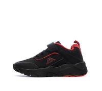Kappa - Zapatillas negras/rojas para niño con logotipo Safir 2, Negro , 28 EU