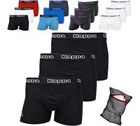 Kappa ZiATEC Edition - Calzoncillos tipo bóxer para hombre, S-XXXXXL, con práctica malla de lavado, paquetes de 3, 6 y 9 unidades, ropa interior para hombre 6 x blanco XXXL
