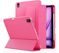 KAPPDE Para IPad Mini7/Air11/Air4/Air5/10th/2022 Pro11/2022Pro 12.9/2024 Air13/2024 Pro 13/2024 Pro11/Mini6 Funda protectora Funda para tableta con ranura para bolígrafo(Official rose red,Air4/air5/10
