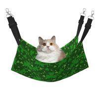 KAPPTYY Background St Patrick's Day - Hamaca colgante con purpurina para mascotas con correas ajustables y ganchos de metal, cama de doble cara