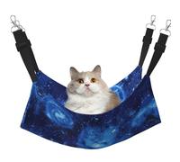 KAPPTYY Blue Universe Space Galaxy - Hamaca colgante para mascotas con correas ajustables y ganchos de metal, cama de doble cara