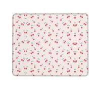 KAPPTYY Bonita alfombrilla de mouse grande con estampado de cerezas rojas y dulces para juegos, teclado de computadora, alfombrilla de escritorio para salas de juegos, oficinas en casa