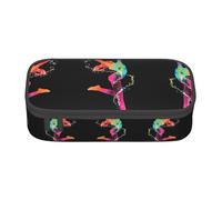 KAPPTYY Color Woman - Estuche original de alta capacidad, organizador de bolígrafos grande, suministros estéticos portátiles para adultos, Black, Talla única, Organizador de bolsas