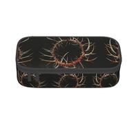 KAPPTYY Crown of Thorns - Estuche original de alta capacidad, organizador de bolígrafos grande, suministros estéticos portátiles para adultos, Black, Talla única, Organizador de bolsas