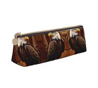 KAPPTYY Flying Eagle - Estuche escolar de apertura amplia, ligero y espacioso, bolsa para lápices con cremallera, White, Talla única, Organizador de bolsas