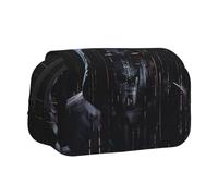 KAPPTYY Hacker Era - Estuche con impresión para lápices, práctica caja de almacenamiento para bolígrafos o marcadores de acuarela, Black, Talla única, Organizador de bolsas