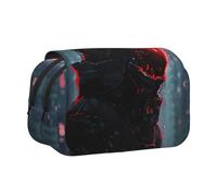 KAPPTYY Hacker Era - Estuche con impresión para lápices, práctica caja de almacenamiento para bolígrafos o marcadores de acuarela, Black, Talla única, Organizador de bolsas