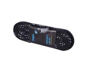 Kaps Agujetas enceradas para patines profesionales de hockey sobre hielo, patines en línea sobre ruedas, algodón de calidad, hecho en Europa (274 cm - 108 pulgadas - negro)