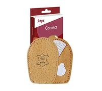 Kaps Almohadillas de Cuero para Talón Metatarso Valgo y Varo para Hombres y Mujeres - Plantillas Ortopédicas Correctoras de Cuero para el Talón - Posición Correcta del Pie (35-37 EUR)