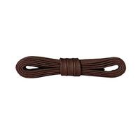 Kaps Cordones Botas Planos Encerados, 100% Algodón Fino, Coloridos, Ancho 5 mm, Muchos Colores y Longitudes, Hechos en Europa (90 cm - 36 pulgada - 5-6 pares de ojales / 79 - Marrón)