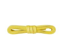 Kaps Cordones Botas Planos Encerados, 100% Algodón Fino, Coloridos, Ancho 5 mm, Muchos Colores y Longitudes, Hechos en Europa (120 cm - 47 pulgada - 6-8 pares de ojales / 16 - Amarillo)