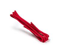 Kaps Cordones Finos Redondos Encerados, Cordones Redondos de Calidad de 2 mm 100% Algodón para Calzado Casual y de Moda, 1 par (75 cm - 29 pulgadas - 4 a 5 pares de ojales / 31 - Rojo)
