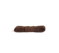 Kaps Cordones planos, cordones de algodón 100%, hechos en Europa, 1 par, muchos colores y longitudes (60 cm - 3 a 4 pares de ojales / 76 - marrón)