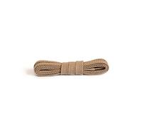 Kaps Cordones planos, cordones de algodón 100%, hechos en Europa, 1 par, muchos colores y longitudes (90 cm - 5 a 6 pares de ojales / 10 - beige)