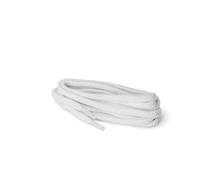 Kaps Cordones redondos, cordones de algodón 100% duraderos hechos en Europa, 1 par, colores y longitudess (100 cm - 5 a 7 pares de ojales / 01 - blanco)
