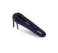 Kaps Cordones Redondos Encerados de 100% Algodón Natural, Elegantes para Zapatos de Vestir y Diario, Hecho en Europa (75 cm - 4 a 5 Pares de Ojales / 57 - Azul Marino)