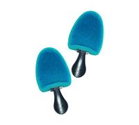 Kaps Hormas Zapatos de Espuma Velour con Mango, Horma Redonda Ovalada para Bailarinas, Moldeador de Zapatos de Espuma con Punta de Terciopelo con Solución Higiénica (Turquesa)
