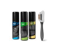 Kaps Kit Completo de Limpieza y Cuidado de Zapatos, Set de Cuidado de Zapatos para Botas y Zapatos de Nobuck y Ante, Kit de Limpieza de Calzado con Caja