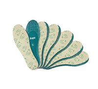 Kaps Plantillas Aloe Vera Ultra-Fresh Hombre y Mujer, Plantillas Zapatos Unisex Tacto Suave Transpirables y Antideslizantes - Para Cortar a Medida con Tecnología Antiolor - 6 Pares