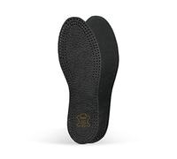 Kaps Plantillas de Cuero Auténtico para Zapatos de PECARI, Color Negro, con Espuma de Látex de Carbón Activavo Transpirable, Mantienen la Ausencia de Olores, Todas las Tallas (Men 44 EUR)