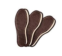 Kaps Plantillas de Invierno de Lana de Cordero para Zapatos y Botas, Plantillas Interiores de Piel de Cordero, 3 Pares de Plantillas de Invierno para Zapatos, (37 EUR / 4 UK Women)