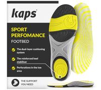 KAPS Sport Performance Footbed - Plantillas Deportivas para Correr, Caminar y Entrenar con Amortiguación de Gel, Talonera Anatómica y Soporte del Arco Plantar para Confort Diario - 40/41 EUR
