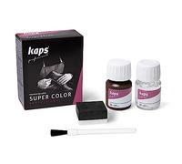 Kaps Tinte con Imprimación para Zapatos y Bolsos Textiles Y de Cuero Natural Y Sintético, Super Color And Preparer, 70 Colores (180 - chocolate)